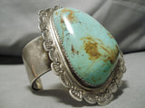 Native American The Best Vintage Santo Domingo Cawin Calabaza Turquoise Sterling Silver Bracelet-Nativo Arts