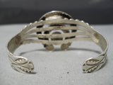 Earlier 1900's Vintage Native American Navajo Cerrillos Turquoise Sterling Silver Bracelet-Nativo Arts