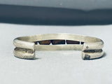 Traditional Vintage Native American Navajo Old Kingman Turquoise Sterling Silver Bracelet-Nativo Arts