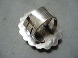 Superb San Felipe 8 Turquoise Sterling Silver Ring Native American-Nativo Arts