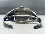 Early Very Rare Vintage Native American Navajo #8 Turquoise Sterling Silver Bracelet-Nativo Arts