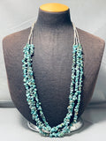 Fabulous Vintage Native American Navajo Royston & Kingman Turquoise Sterling Silver Necklace-Nativo Arts