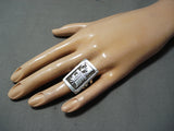 Outstanding Vintage Hopi Sterling Silver Kachina Ring Native American-Nativo Arts
