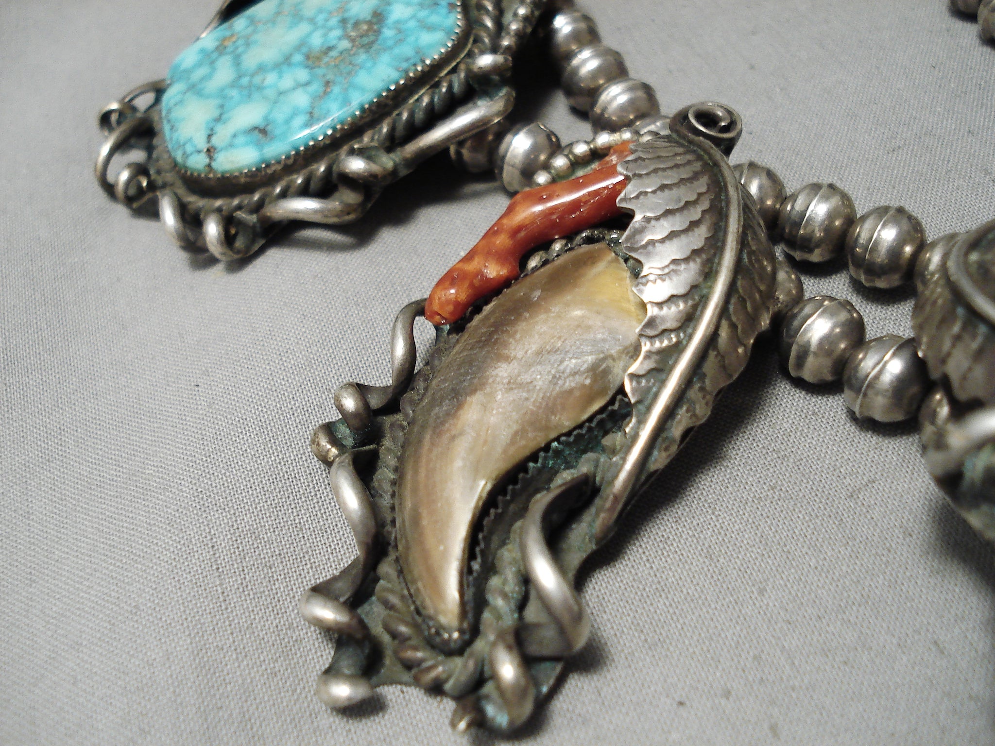 One Of The Biggest Best Vintage Native American Navajo Turquoise