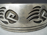 Ross Scott Navajo Sterling Silver Tracks Bracelet Native American-Nativo Arts