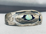 Sensational Vintage Native American Navajo Old Kingman Turquoise Sterling Silver Bracelet-Nativo Arts