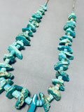 Native American Striking Vintage Santo Domingo Kingman Royston Turquoise Necklace-Nativo Arts