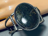 Rare Stars Of The Sky Stone Vintage Native American Navajo Sterling Silver Bracelet-Nativo Arts