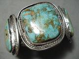 One Of The Best Vintage Native American Navajo Royston Turquoise Sterling Silver Bracelet Old-Nativo Arts