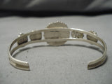 Rare Zuni Native American Vintage Sterling Silver Turquoise Bracelet Old-Nativo Arts