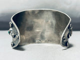 Chunky Dunky Turquoise Vintage Native American Navajo Sterling Silver Bracelet-Nativo Arts