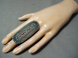 Spectacular Vintage Zuni Turquoise Sterling Silver Ring Native American Old-Nativo Arts