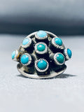 Wonderful Vintage Native American Navajo Turquoise Sterling Silver Ring-Nativo Arts