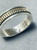 Exquisite Vintage Native American Navajo 14k Gold Sterling Silver Ring-Nativo Arts