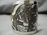 Quality Vintage Native American Navajo Betty Becenti Kokopelli Sterling Silver Bracelet-Nativo Arts