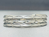 Rare Vintage Native American Navajo Sterling Silver Bracelet-Nativo Arts