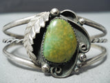 Anna Begay Vintage Native American Navajo Royston Turquoise Sterling Silver Bracelet Old-Nativo Arts