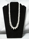 Hand Forged Sterling Silver Vintage Native American Navajo Necklace-Nativo Arts