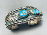 Rena Jack Vintage Native American Navajo Signed Pilot Mountain Sterling Silver Bracelet-Nativo Arts