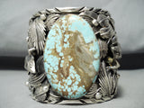 Lizard 222 Gram Native American Turquoise Sterling Silver Bracelet-Nativo Arts