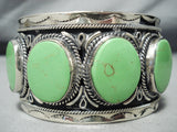 Huge Vintage Navajo/ Mexican Gapseite Sterling Silver Bracelet-Nativo Arts