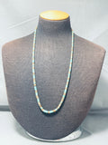 Rare Earlier Vintage Native American Navajo Turquoise Heishi Necklace Old-Nativo Arts
