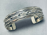 Rare Vintage Native American Navajo Sterling Silver Bracelet-Nativo Arts