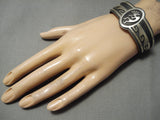 Important Vintage Native American Hopi Elgene Sehongva Sterling Silver Quality Bracleet-Nativo Arts