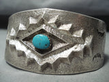 Rare Betsoi Family Native American Navajo Turquoise Sterling Silver Bracelet-Nativo Arts