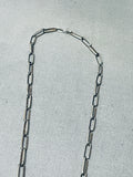 Marv Pinto Vintage Native American Navajo Buffalo Sterling Silver Necklace Old-Nativo Arts