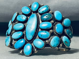 One Of The Best Ever Vintage Native American Navajo Turquoise Sterling Silver Bracelet-Nativo Arts