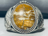 One Of The Most Unique Vintage Native American Navajo Petrified Wood Sterling Silver Bracelet-Nativo Arts