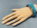 Thomas Tso Vintage Native American Navajo Turquoise Sterling Silver Bracelet-Nativo Arts