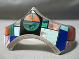 Important Vintage Native American Navajo Frank Yellowhorse Turquoise Sterling Silver Bracelet-Nativo Arts