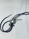 Astounding Vintage Native American Zuni Turquoise Sterling Silver Thunderbird Bolo-Nativo Arts