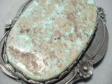 One Of Biggest Vintage Native American Navajo Royston Turquoise Sterling Silver Buckle Ever Made-Nativo Arts