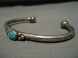 Opulent Vintage Native American Navajo Apache Turquoise Naitve American Sterling Silver Bracelet-Nativo Arts