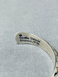 Authentic Orville Tsinnie (d) Vintage Native American Navajo Sterling Silver Bracelet-Nativo Arts