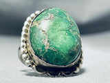 One Of The Best Ever Vintage Native American Navajo Damale Turquoise Sterling Silver Ring-Nativo Arts