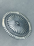 Important Vintage Native American Navajo Dave Reeves Sterling Silver Concho Pin-Nativo Arts