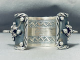 109 Gram Detailed Native American Scorpion Turquoise Sterling Silver Bracelet-Nativo Arts