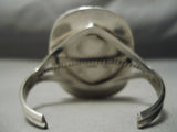 One Of The Biggest Vintage Native American Navajo #8 Turquoise Sterling Silver Brcelet Old-Nativo Arts