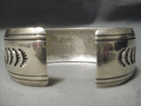 Important Vintage Native American Navajo Thomas Singer Wife Sterling Silver Bracelet-Nativo Arts