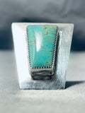 Jake Francosa San Felipe Royston Turquoise Sterling Silver Ring-Nativo Arts
