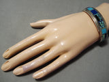 Important Donny Douglas Vintage Native American Navajo Turquoise Sterling Silver Bracelet-Nativo Arts