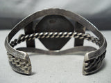 Heavy Royston Turquoise Vintage Native American Navajo Sterling Silver Bracelet-Nativo Arts