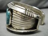 Important Vintage Native American Navajo Rinnie Luyba Ln Mntn Turquoise Sterling Silver Bracelet-Nativo Arts