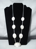 Jeffrey Brown Navajo Sterling Silver Storyteller Necklace Native American-Nativo Arts