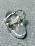 Native American Very Intricate Outer Space Inlay Cosmic Sterling Silver Opal Ring-Nativo Arts