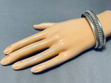Sensational Vintage Native American Navajo Sterling Silver Bracelet-Nativo Arts
